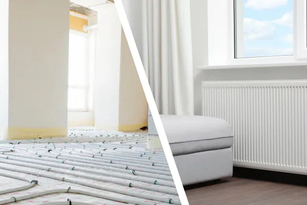 radiators vs underfloor heating